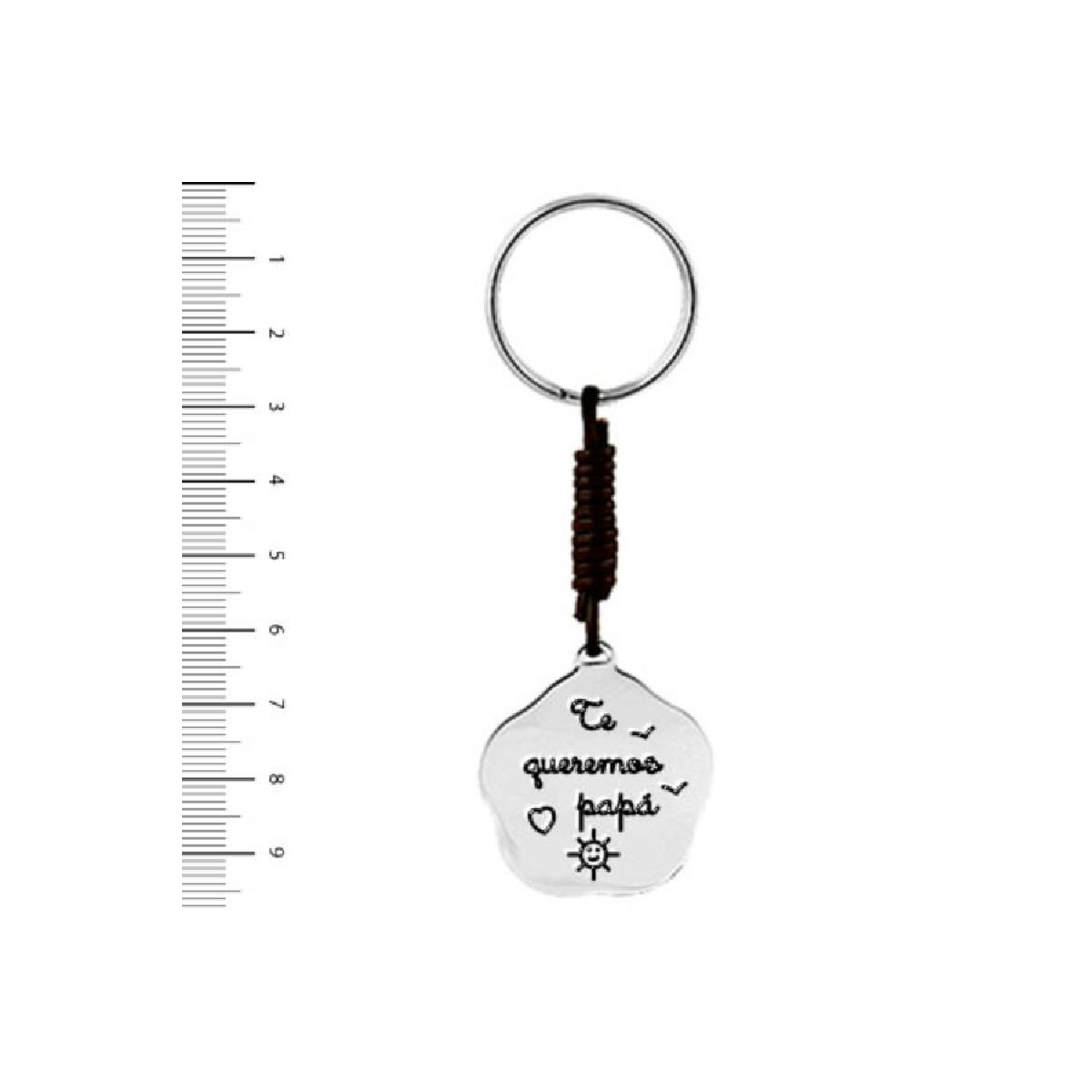 LLAVERO TE QUEREMOS PAPA PLATA MARDUK - 00543-PA06