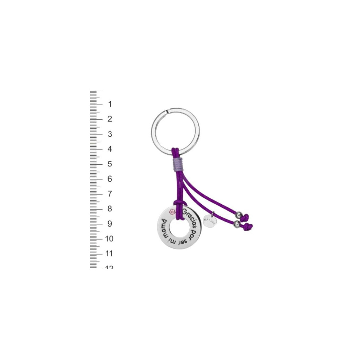 LLAVERO PLATA MARDUK GRACIAS POR SER MI  - 00877-MA01