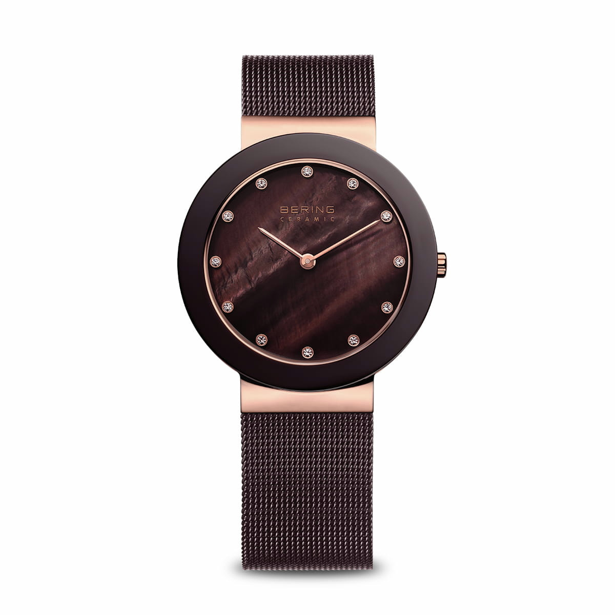 RELOJ BERING MINIMALISTA MALLA MARRÓN - 11435-262