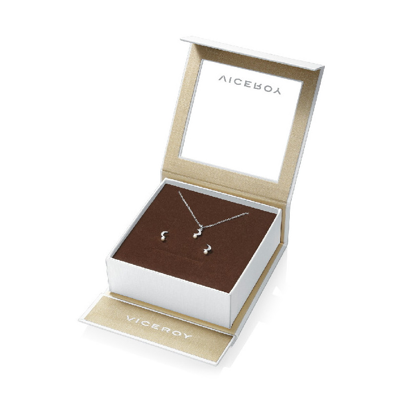 PACK PLATA LEY PENDIENTES Y COLLAR LUNA  - 4070K000-06