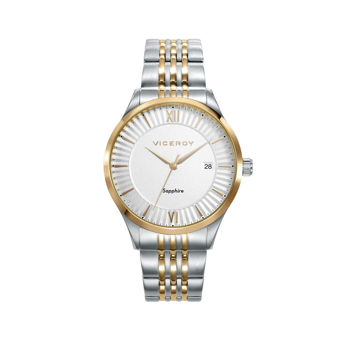 RELOJ ACERO IP DORADO BRAZALETE SRA VA - 471224-03