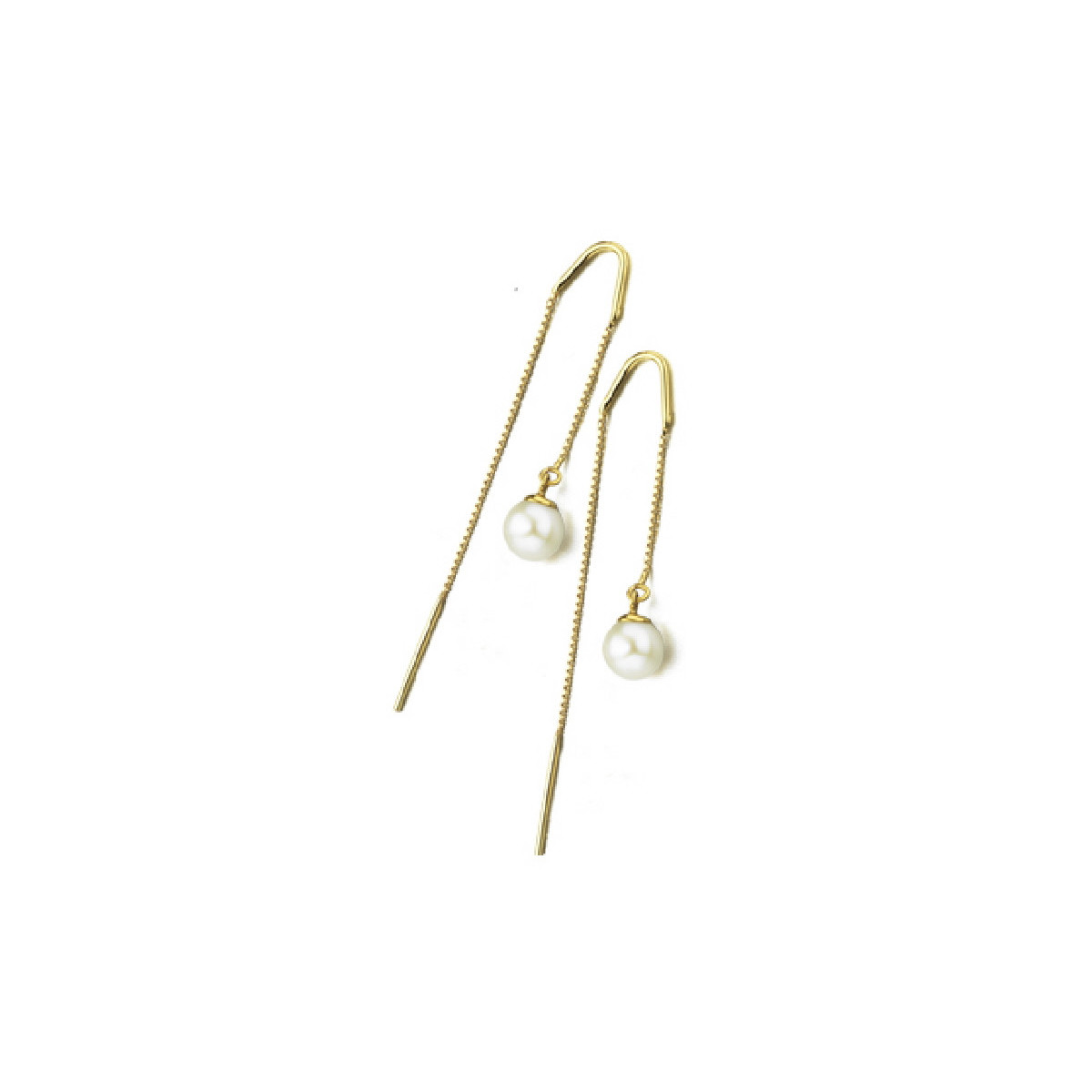 PENDIENTES DE ORO Y PERLA CULTIVADA - GB016OA.00