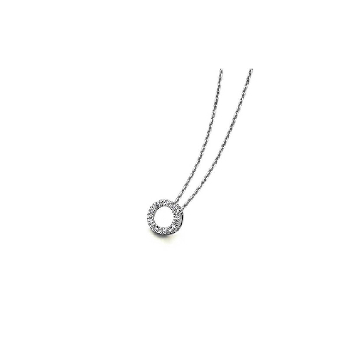 GARGANTILLA ORO Y BRILLANTES 0.018 Q - GD026OB.00