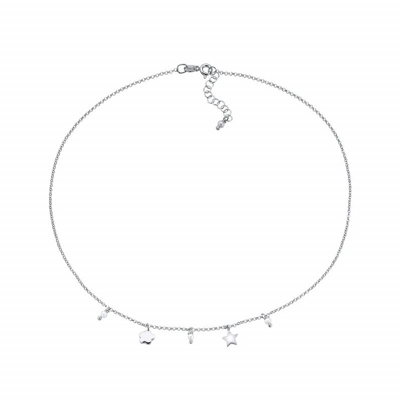 GARGANTILLA PLATA ESTRELLA Y FLOR PEDRO  - PD00508719