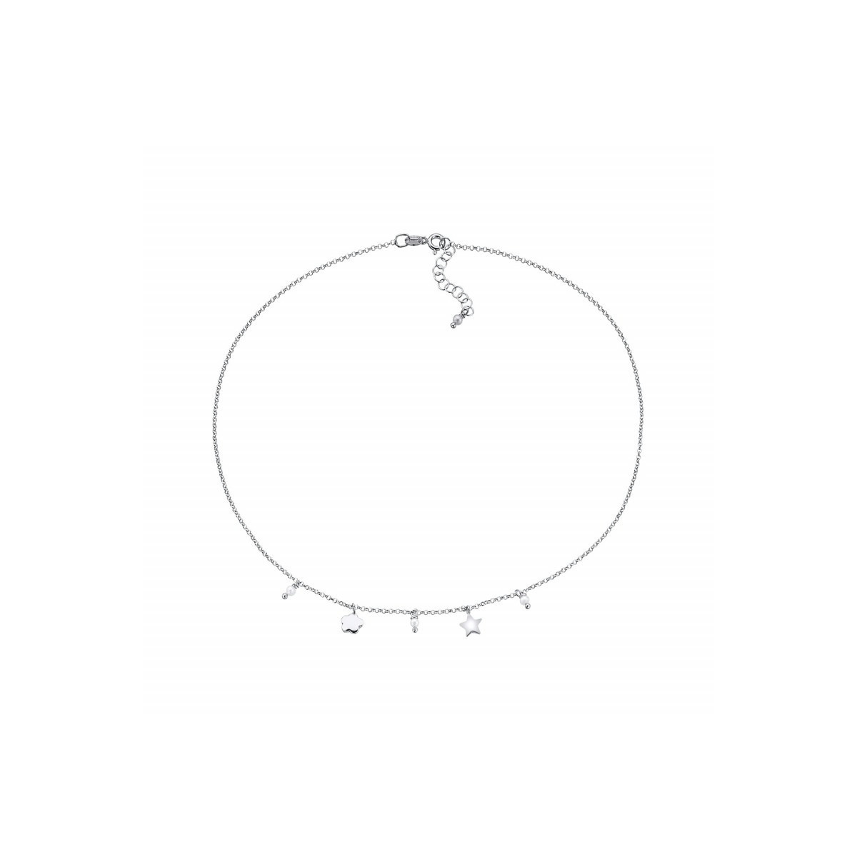 GARGANTILLA PLATA ESTRELLA Y FLOR PEDRO  - PD00508719