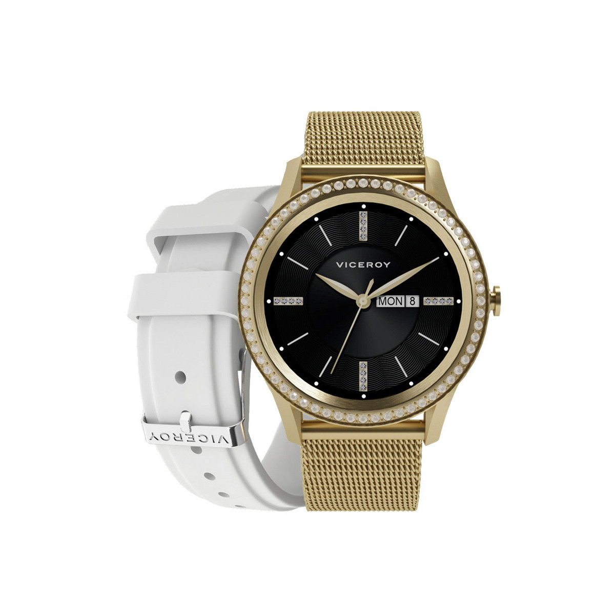 PACK RELOJ SMART ACERO IP DORADO BRAZALE - 41102-90