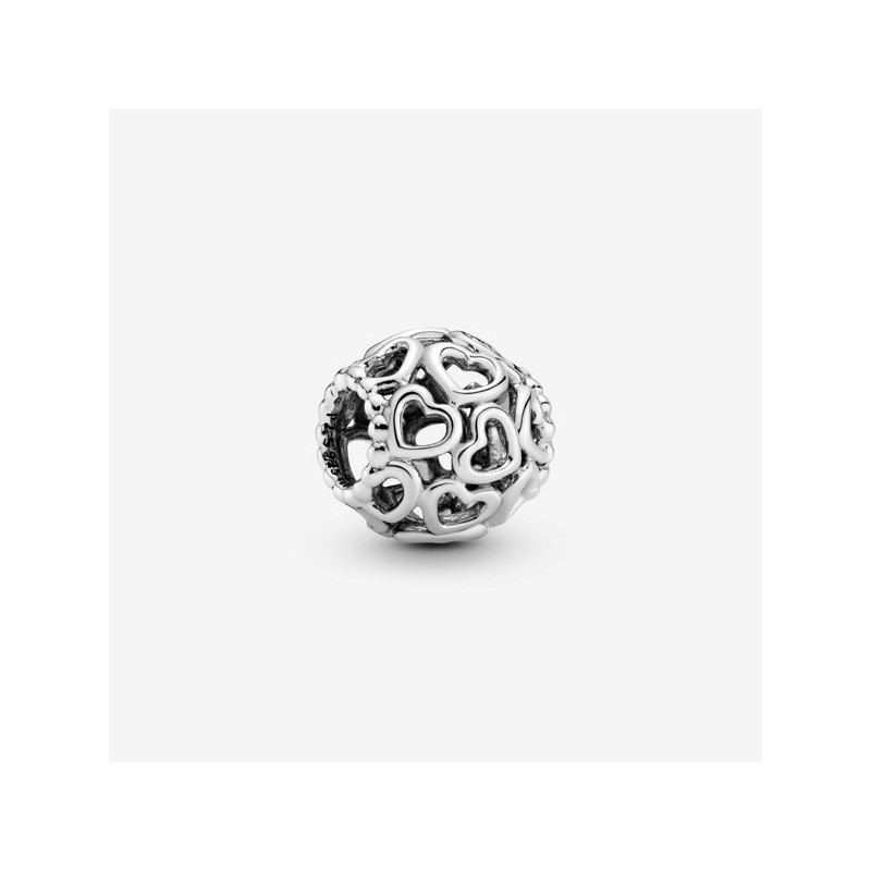 CHARM PLATA CORAZONES - 790964