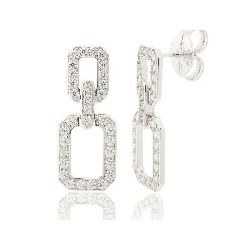 Pendientes plata Hanover Camaleoni. - WP056/MP