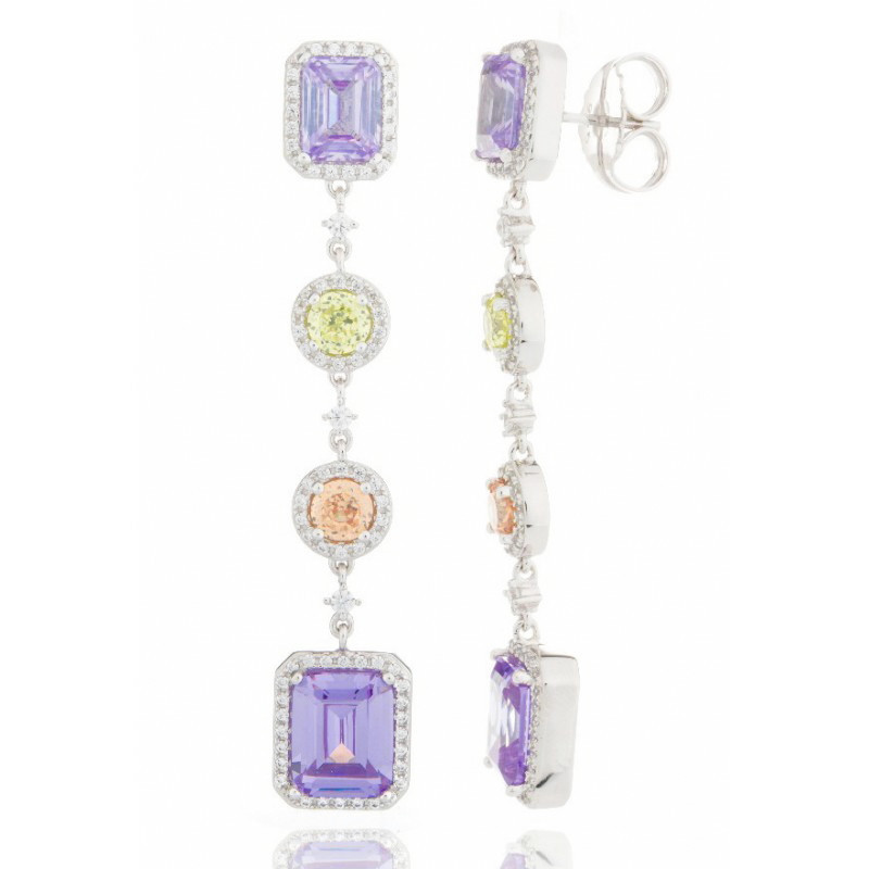 Pendientes plata Zenda Camaleoni. - WPC001/L/LP