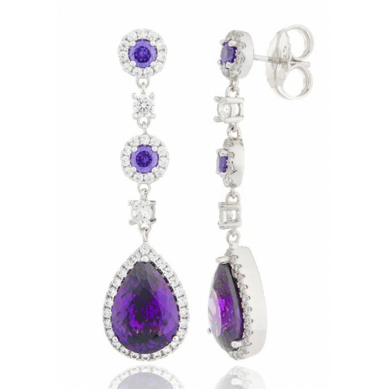Pendientes plata Jolie Camaleoni. - WPC005/M/LP