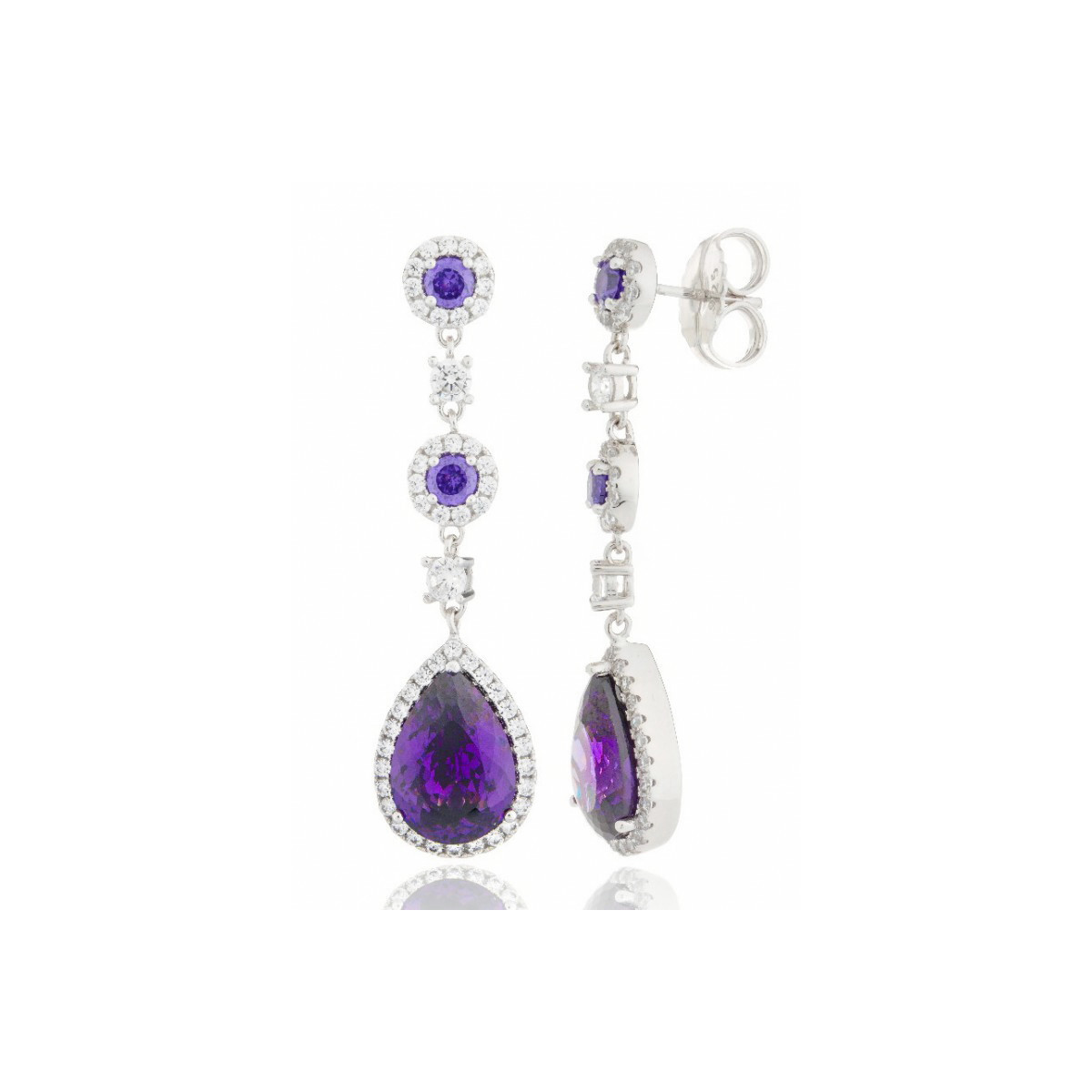 Pendientes plata Jolie Camaleoni. - WPC005/M/LP