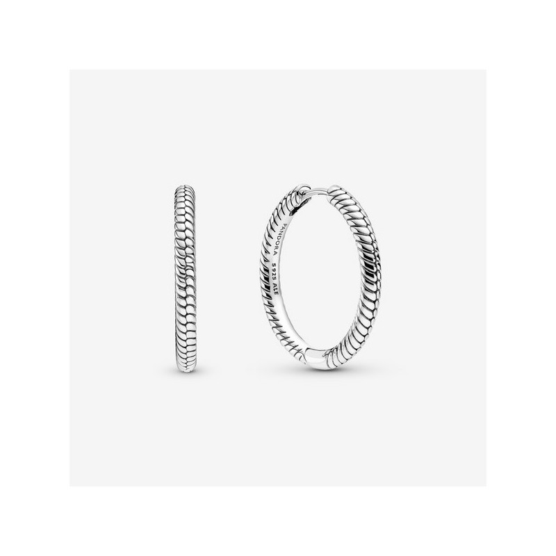 PENDIENTES PLATA PANDORA SNAKE AROS - 299532C00