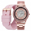 PACK RELOJ SMART ACERO IP ROSA BRAZALETE - 41102-79