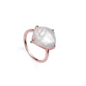 ANILLO PLATA LEY ROSADO MADRE PERLA SRA  - 15110A014-40