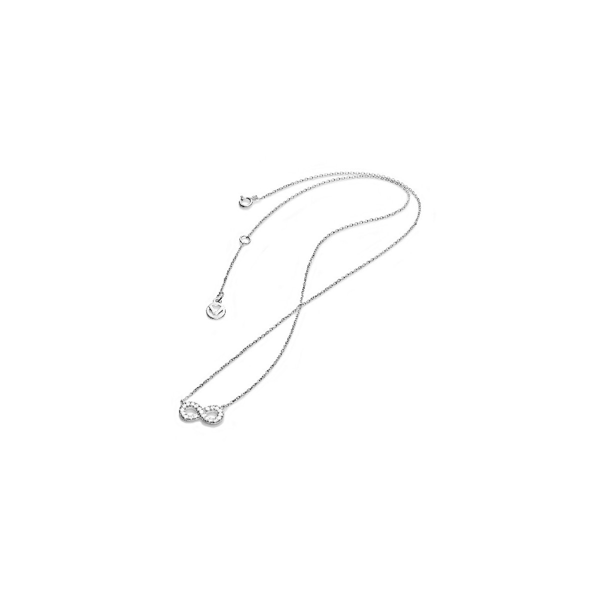 COLLAR PLATA Y CIRCONITAS SRA JEWELS - 5017C000-30