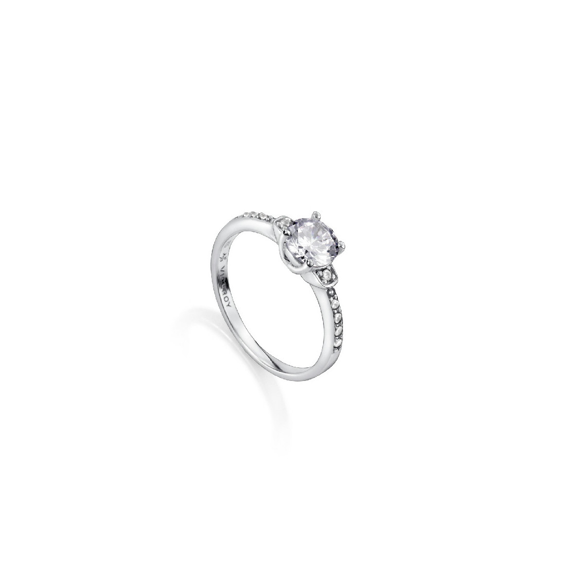 ANILLO PLATA SOLITARIO FINO CIRCONITA SR - 5074A016-38