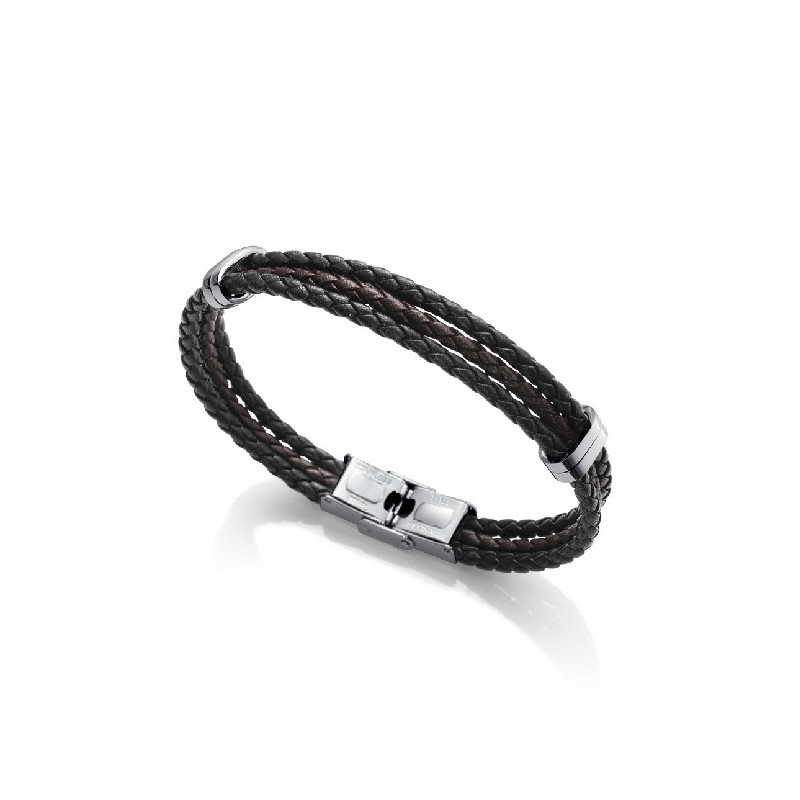 PULS ACERO Y PIEL MARRON/NEGRO SR FN - 1324P01011