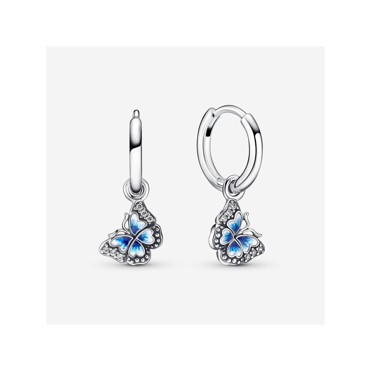 PENDIENTES PANDORA  ARO MARIPOSAS AZULES - 290778C01