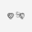 PENDIENTES CORAZONES PANDORA PLATA - 298427C01