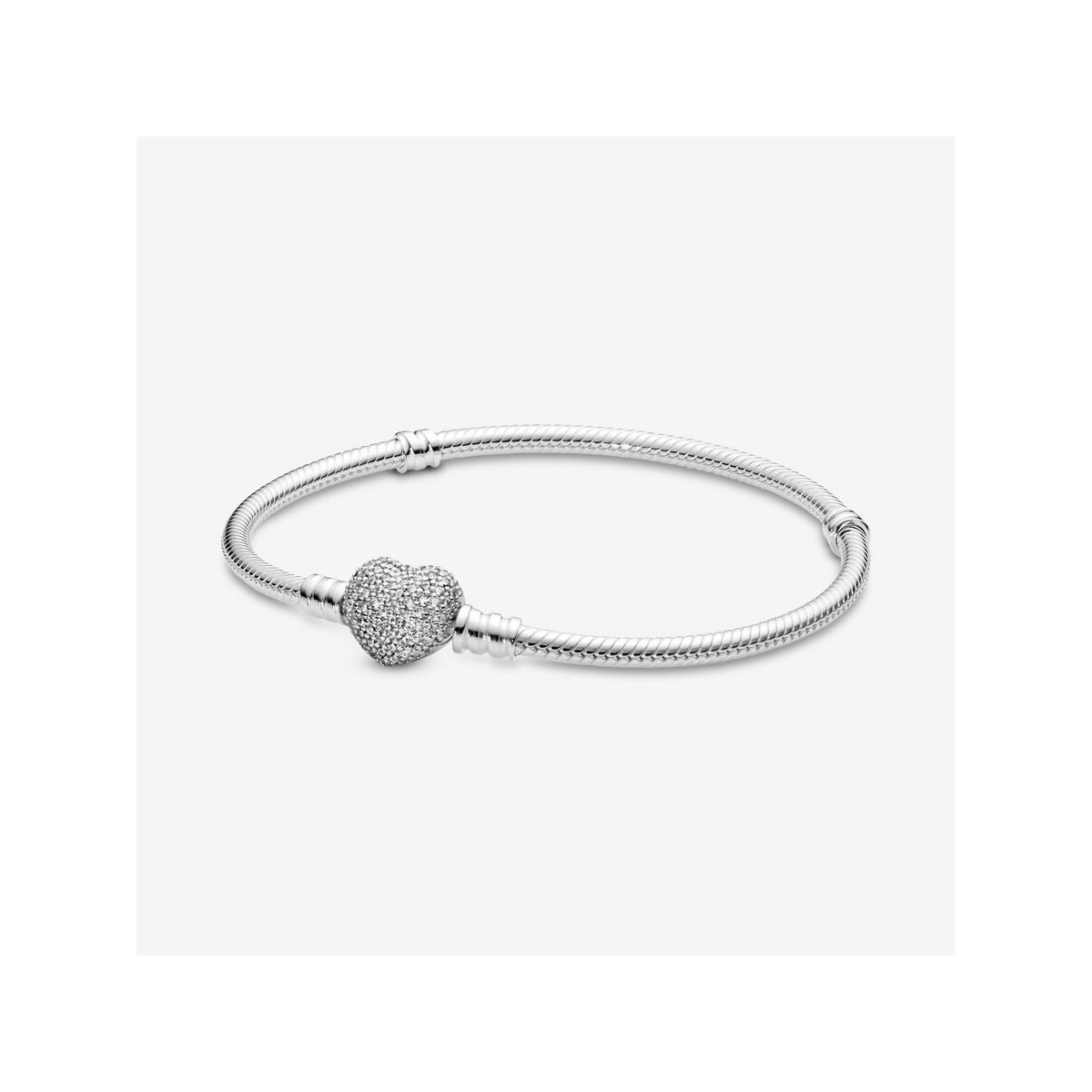PULSERA PLATA CIRC CORAZON PANDORA - 590727CZ-19