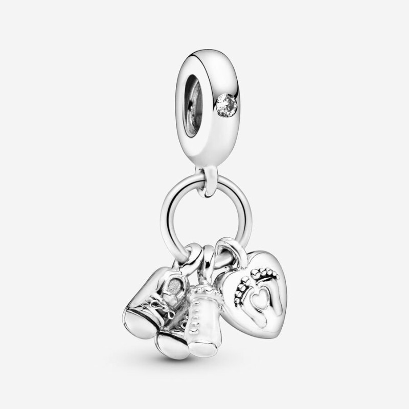ABALORIO PLATA PANDORA MI BEBE - 798106CZ