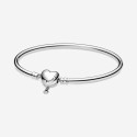 PULSERA RIGIDA CIERRE CORAZON PANDORA - 598891C00-17
