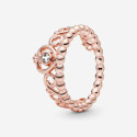 SORTIJA PLATA ROSE PANDORA TIARA - 180880CZ-52