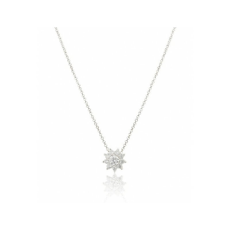 COLGANTE PLATA CHAMBORD ROSETA CAMALEONI - WC048/R