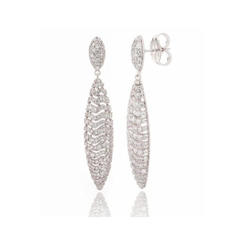 PENDIENTES PLATA SEIJUN LARGO CAMALEONI - WP066/LP
