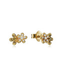 PENDIENTES DORADO FLORES CIRCONITAS SRA JWLS - 61073E100-36