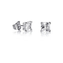 PENDIENTES PLATA Y CIRCONITAS 6MM SRA JE - 21003E000-30