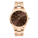RELOJ DW ICONIC ROSADO ESF MARRON 40MM - DW00100460