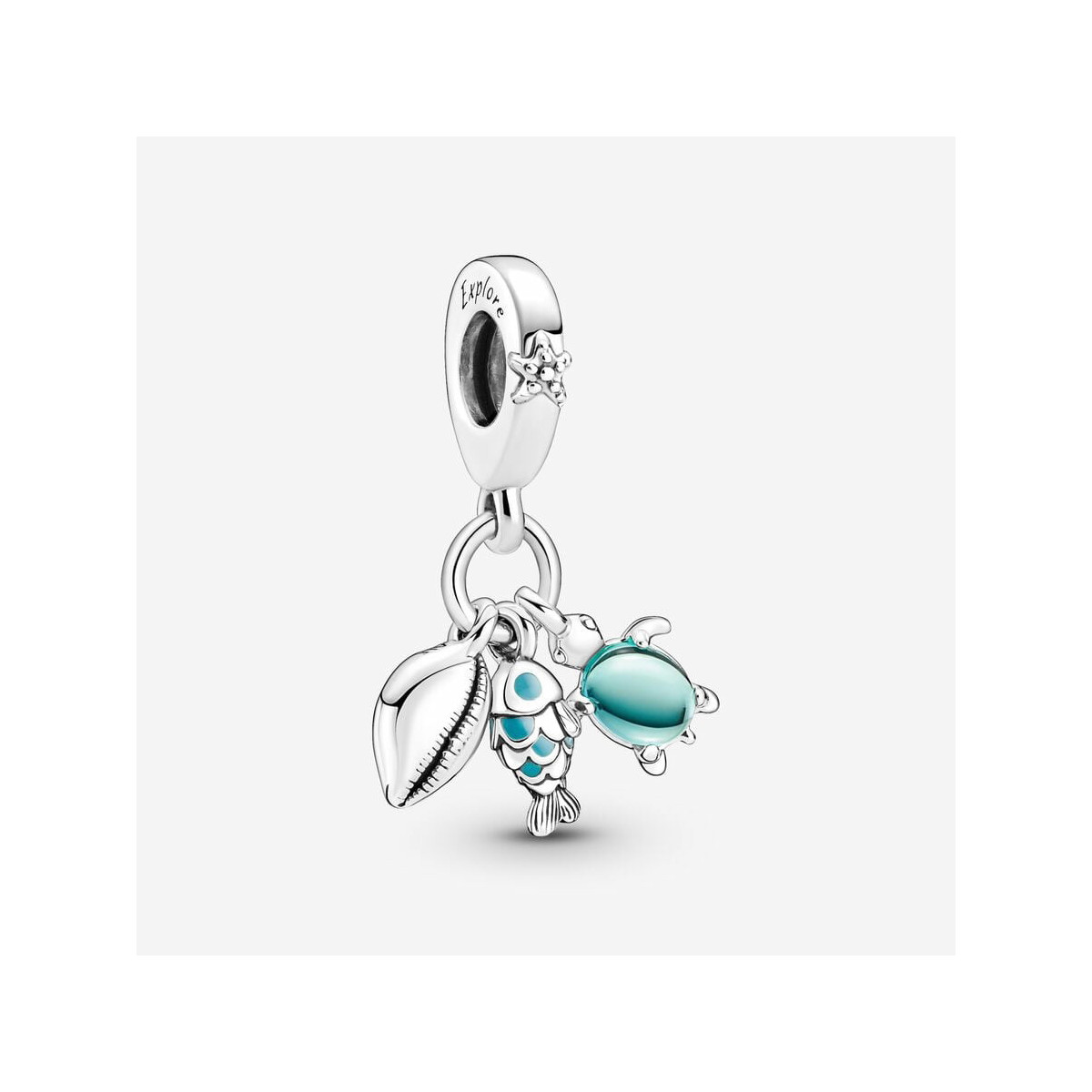 ABALORIO PANDORA PEZ TORTUGA Y CONCHA - 791697C01