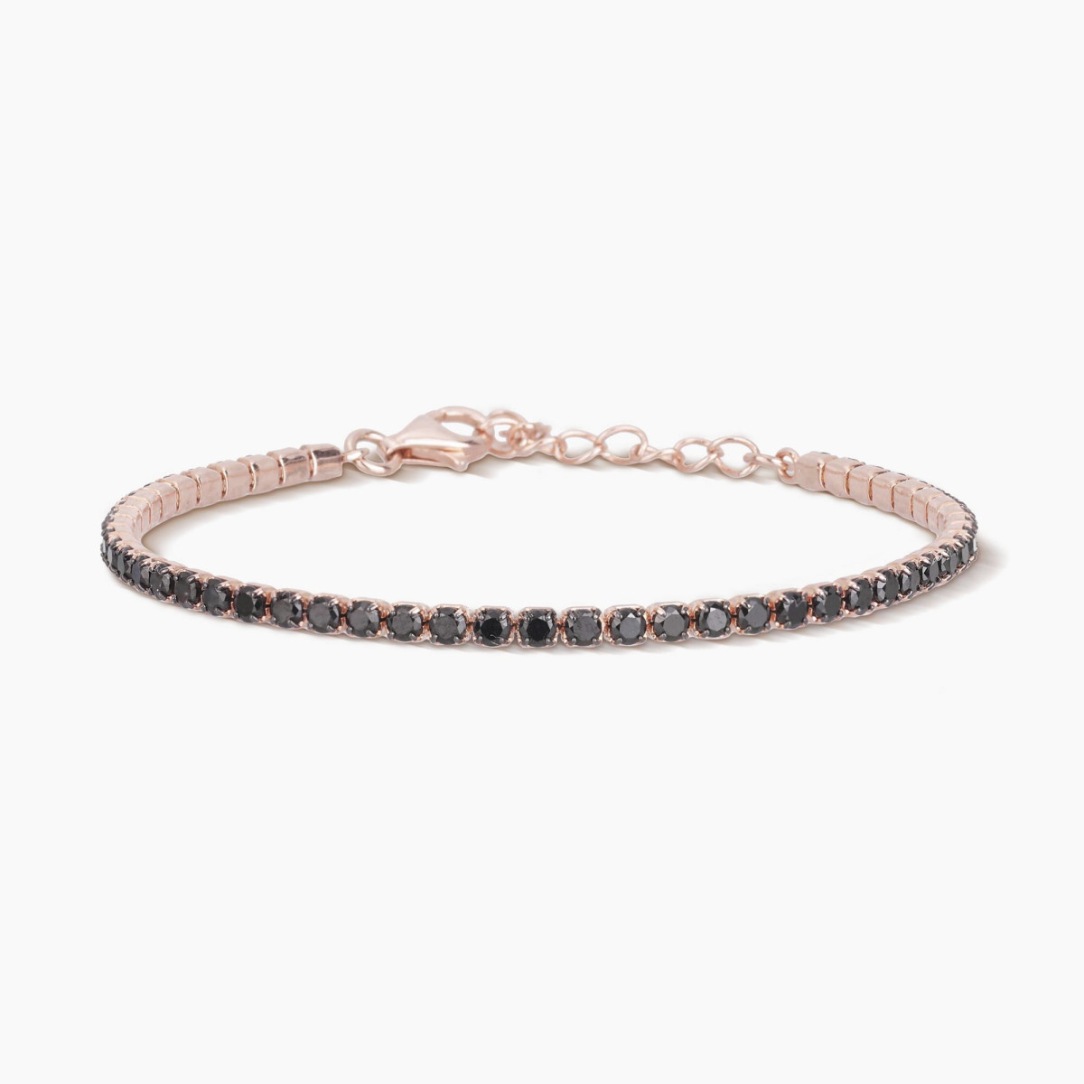 Pulsera plata Rose Mabina mini tenis - 533329