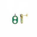 PENDIENTES PLATA CHAPADA SALVATORE - 151A0140