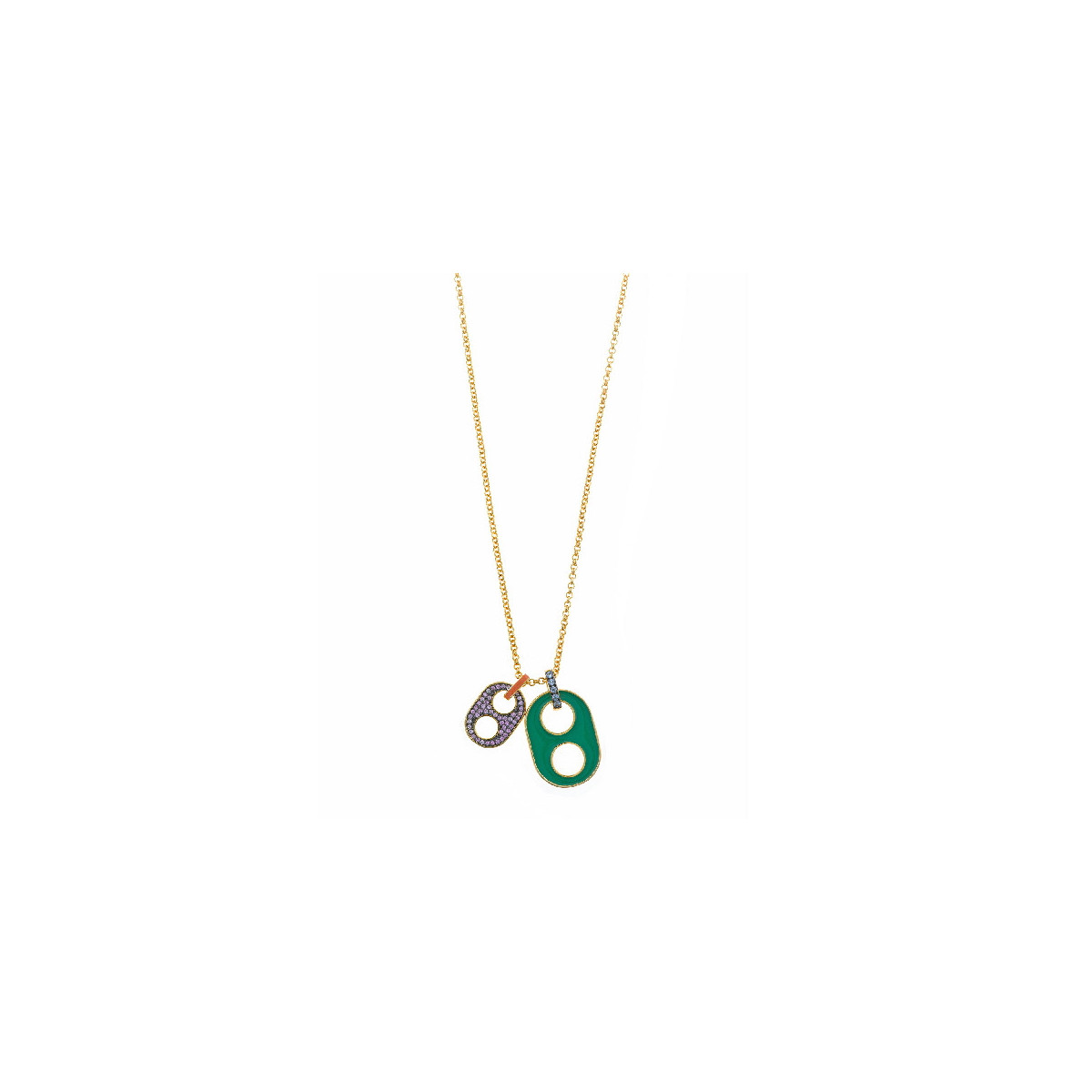COLLAR PLATA CHAPADA CALABROTE SALVATORE - 151C0047
