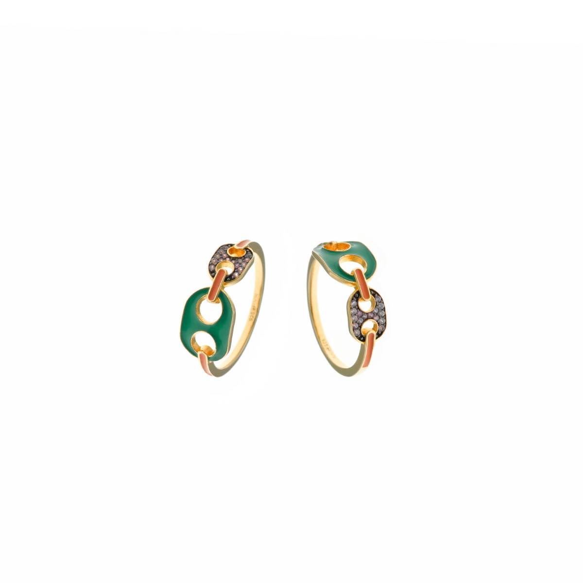 SORTIJA PLATA DORADO CALABROTE SALVATORE - 151S0068/14
