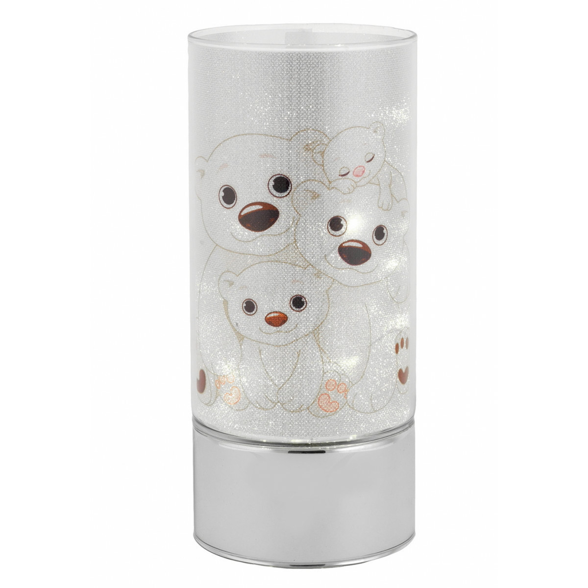 LUZ NOCTURNA LAMPARA OSOS PLATA - JLB4184-20