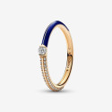 SORTIJA PANDORA ME AZUL+ DORADA PAVE - 162528C01-52