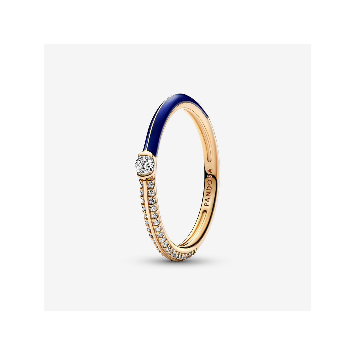 SORTIJA PANDORA ME AZUL+ DORADA PAVE - 162528C01-52