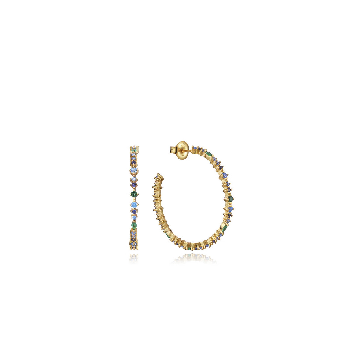 PEND PLATA DE LEY BAÑO ORO CIRC SRA JEWE - 13136E100-39