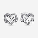 PENDIENTES PLATA PANDORA CORAZON INFINIT - 292667C01