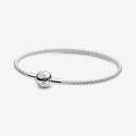 PULSERA PLATA PANDORA MALLA - 596543-21