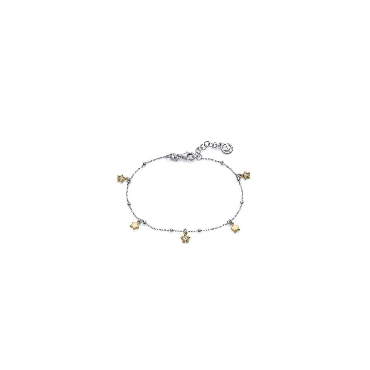 PULSERA PLATA DE LEY BAÑO RODIO ORO SRA JEW - 1338P000-30