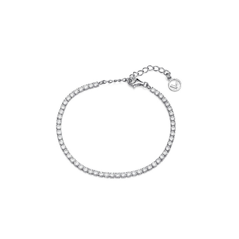 PULSERA PLATA DE LEY BAÑO RODIO CZ SRA JEWE - 9110P000-30