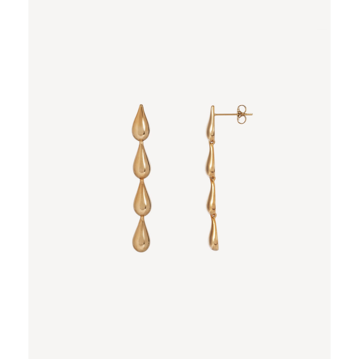 PENDIENTES VIDAL&VIDAL LAGRIMAS CHAPADO - X47330