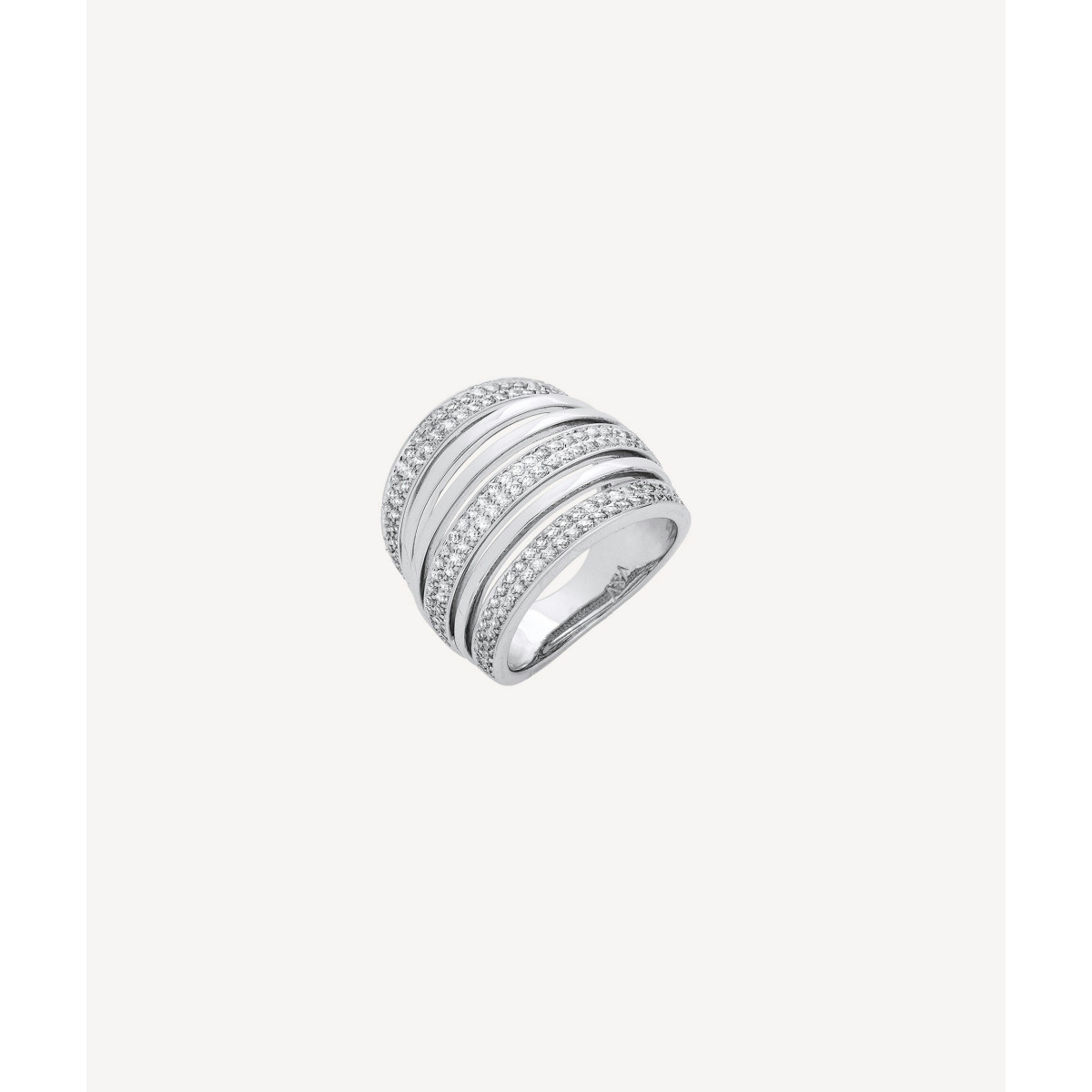 ANILLO IRENE VIDAL & VIDAL TIRAS CON CIRCONITAS - X273531618
