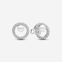 PENDIENTES PANDORA HALO REDONDO PERLA - 293154C01