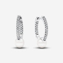 PENDIENTES PANDORA ARO PAVE Y PERLA - 293171C01