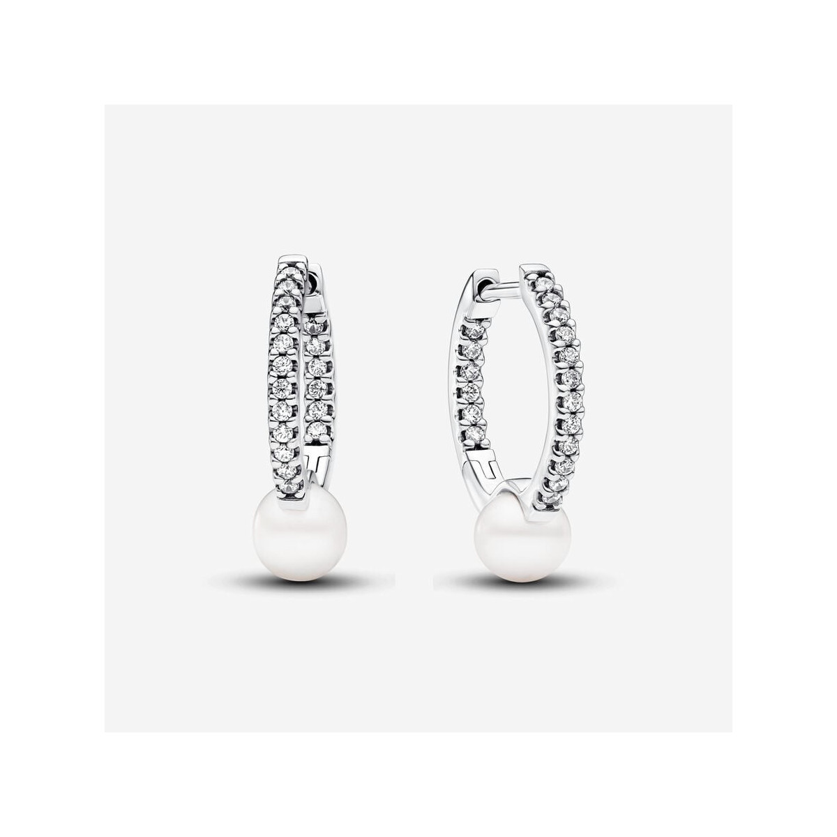 PENDIENTES PANDORA ARO PAVE Y PERLA - 293171C01